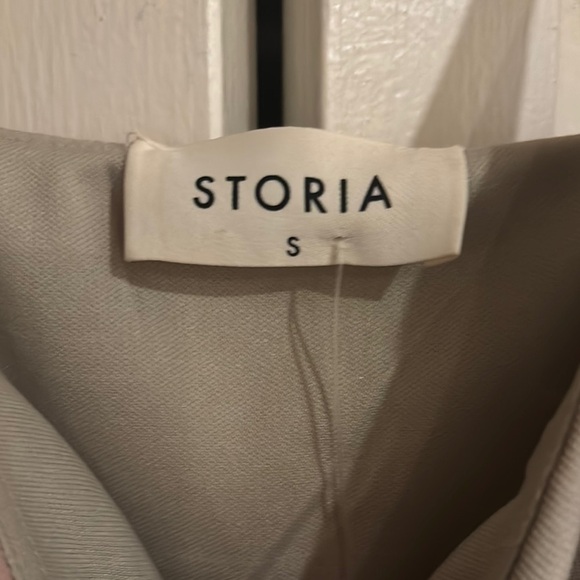 Storia Blue Gray Asymmetrical Slip Mini Dress - Picture 6 of 11